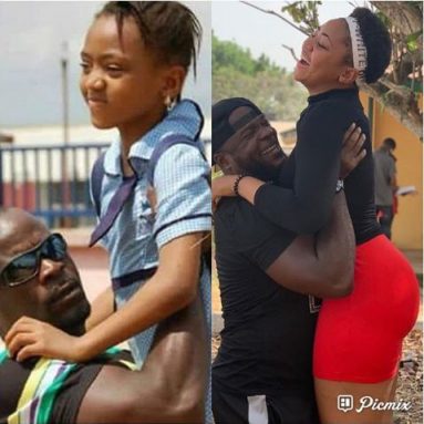 19 yrs old Nolly Wood actress; Regina Daniels won the 10 years challenge in  Nigeria (VIEW THROWBACK PHOTOS)