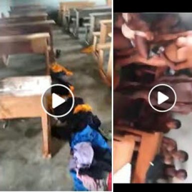 Heartbreaking video showing students of Kulu Memorial College Stripped naked by Alleged Amba boys, goes viral